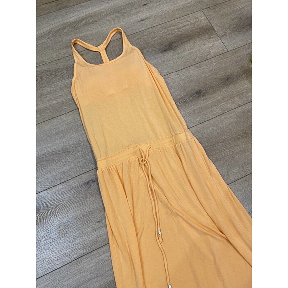 Athleta Cressida Dress Tiger Lily Orange Size Medium Maxi - Picture 2 of 10